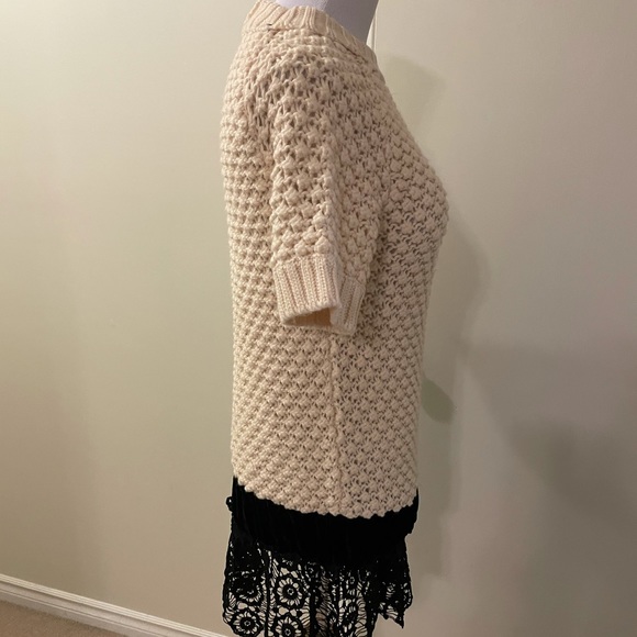 Beautiful Manoush knit w/velvet and lace trim dress - Picture 6 of 12